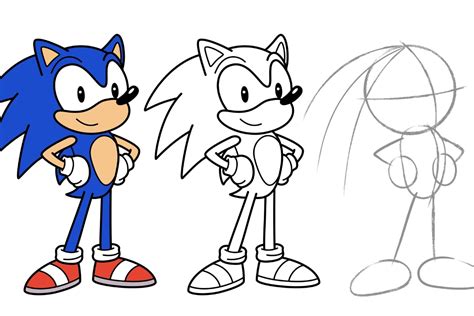 art how to draw sonic while exploring the unique blend of art and technology in Sonic's creation process.